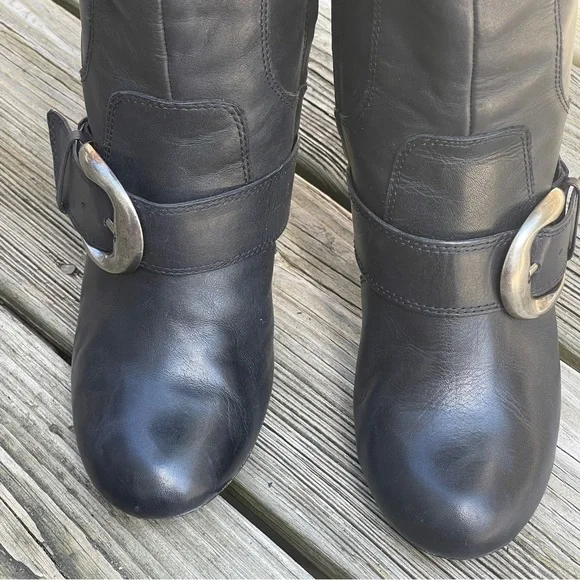 Kelly & Katie tall leather boots with silver buckle Size 8 - Picture 3 of 10